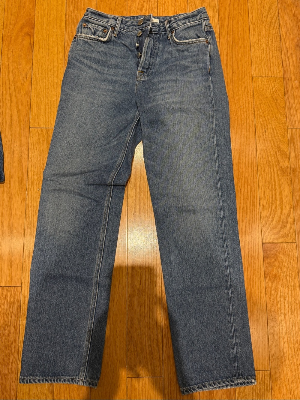 GRLFRND Straight-Leg Blue Jeans (25)